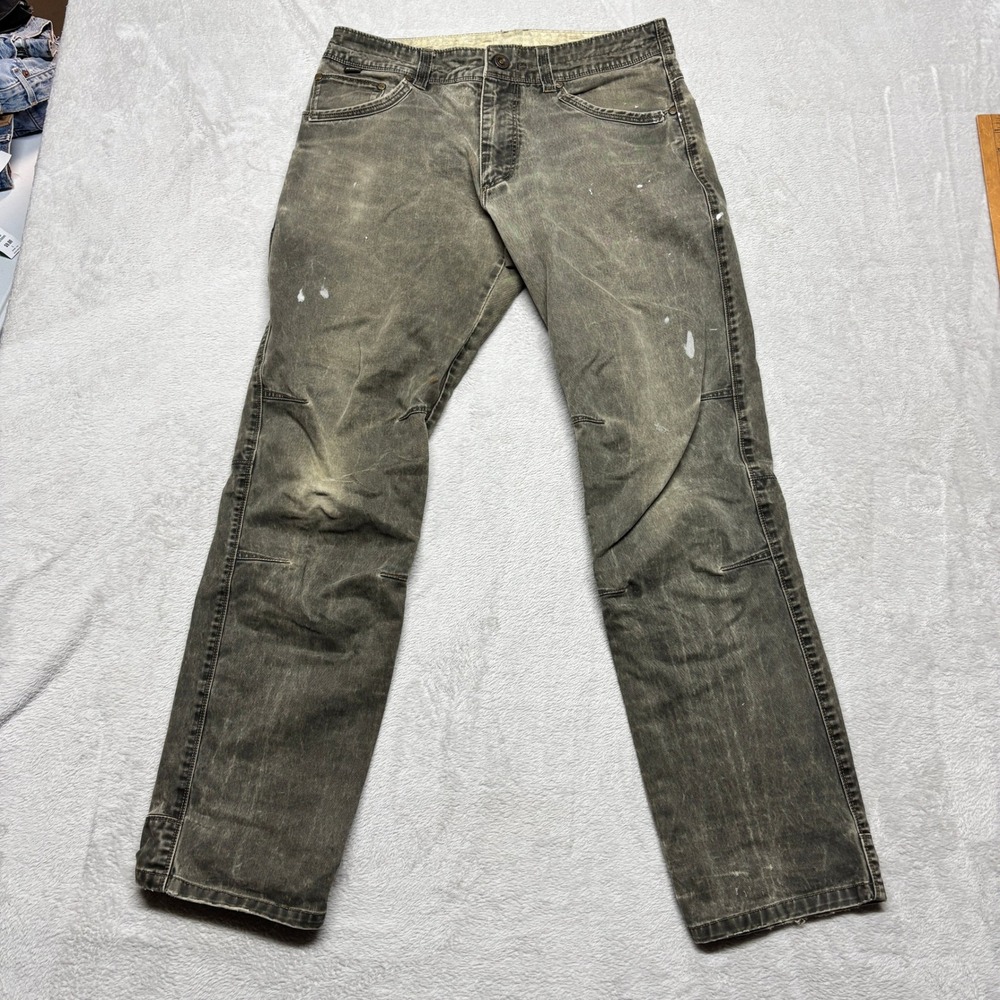Kuhl Pants Mens 32x32 Vintage Patina Dye Olive Green Workwear Rugged